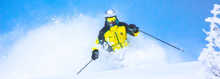 Man Skiing